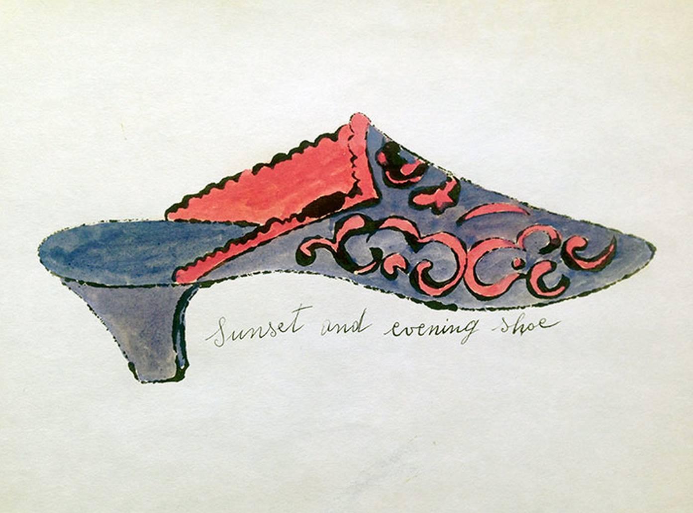Andy Warhol Still-Life - Sunset and Evening Shoe