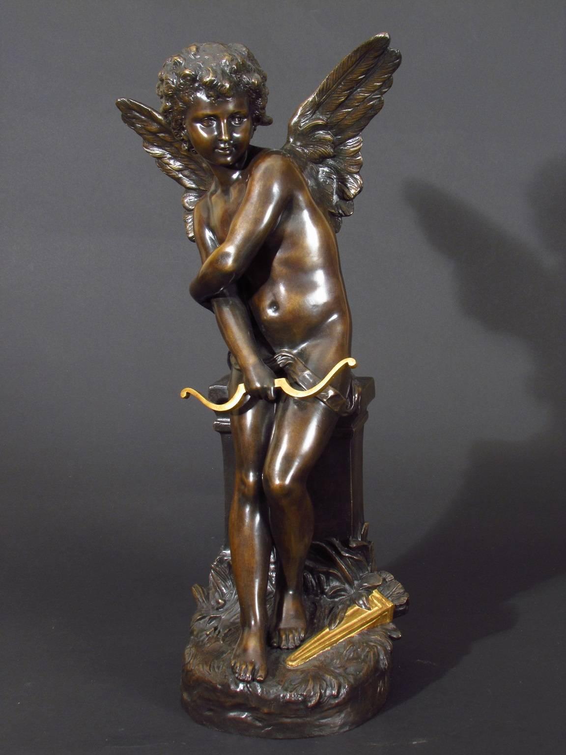 Hippolyte François Moreau Figurative Sculpture - Amour