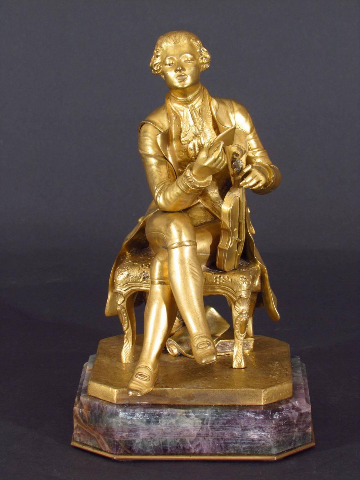 Maurice de Gheest Figurative Sculpture - Mozart
