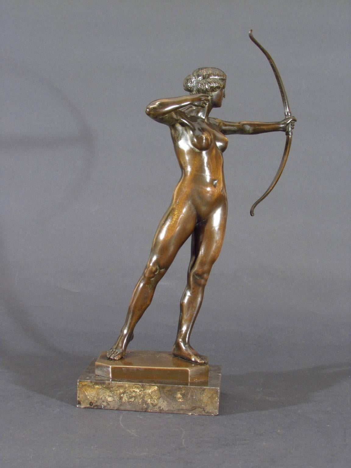 Wilhelm Ziegler Figurative Sculpture - Archer