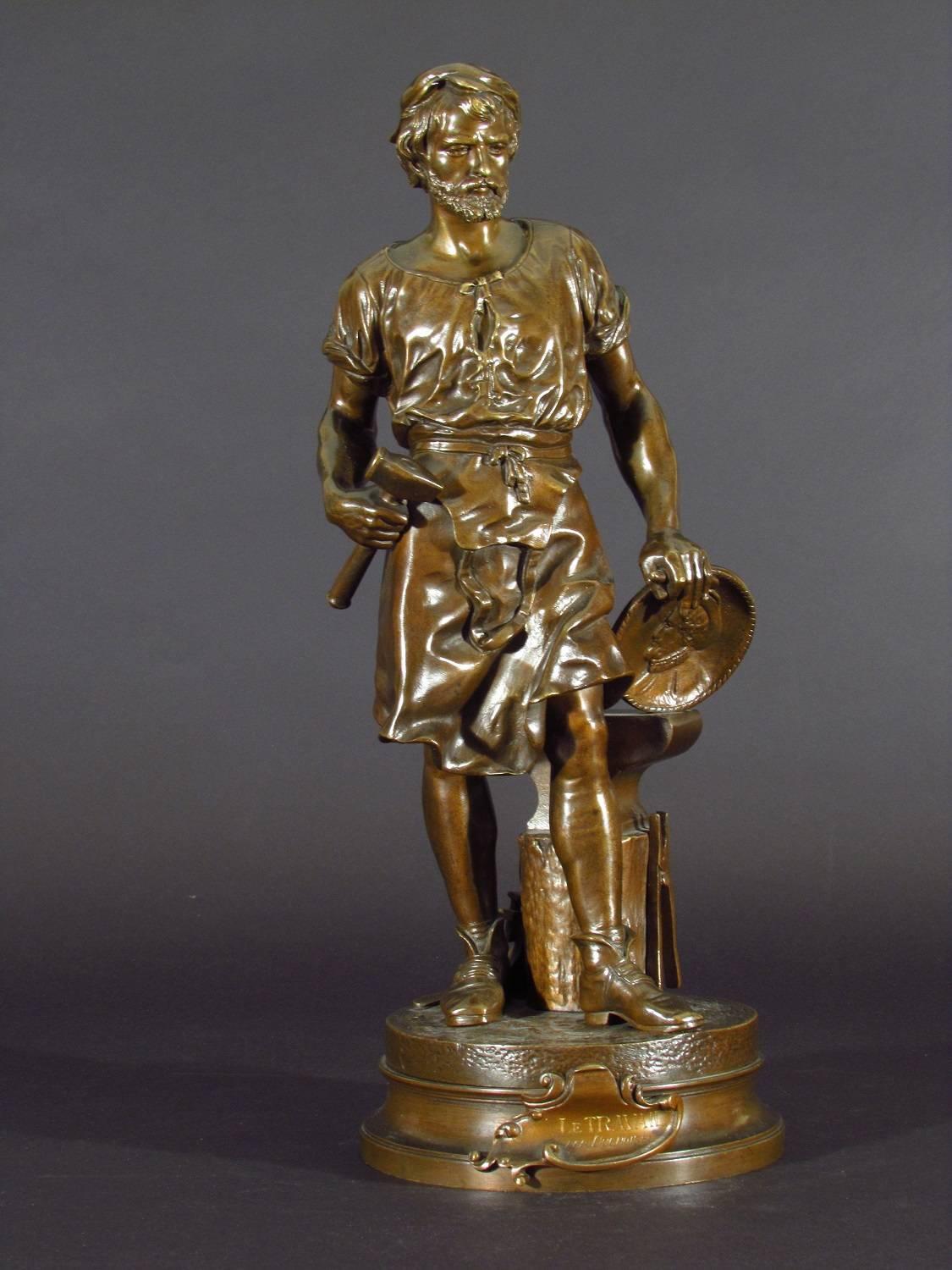 Duchoiselle Figurative Sculpture - Le Travail