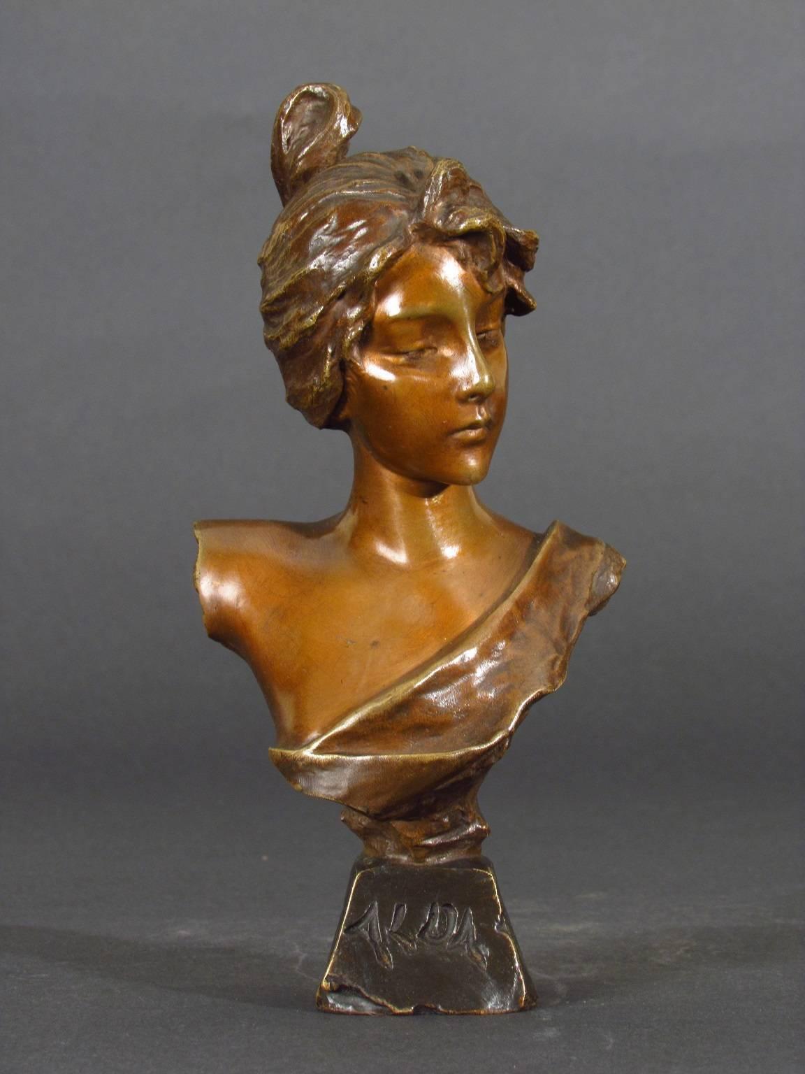 Alda - Art Nouveau Sculpture by Emmanuel Villanis