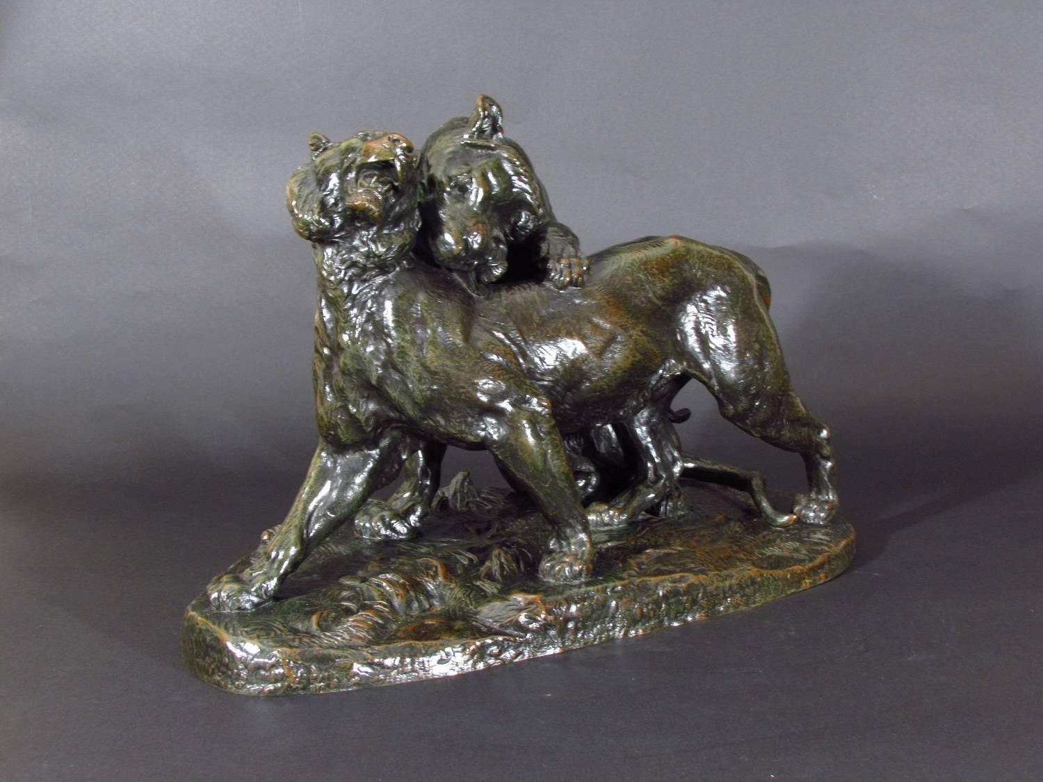 Prelude d'Amour - Sculpture by Charles Valton