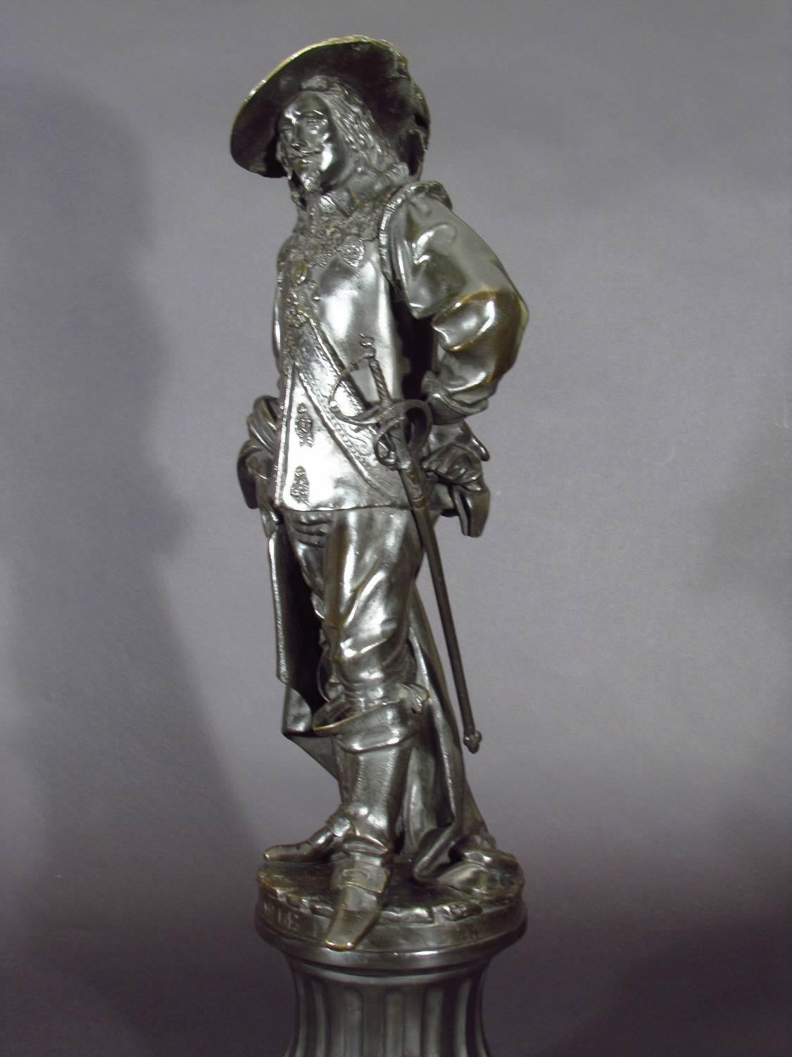 Charles I+I   et Oliver Cromwell - Sculpture de Albert-Ernest Carrier-Belleuse