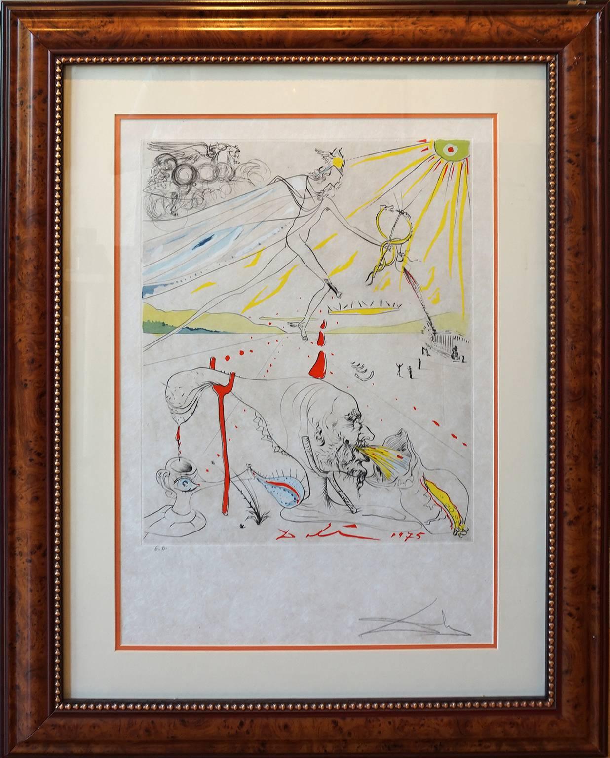 Salvador Dalí Abstract Print - The Alchemist (L'Alchimiste)