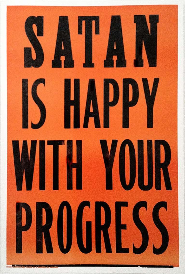 Satan Is Happy With Your Progress - Print by George Horner