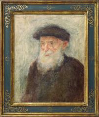 Portrait of Pierre Auguste Renoir, painted by his friend Lucien Mignon at Cagnes