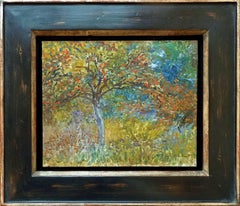 The Red Apple Tree, oil painting dated 1907 by french artist Ribeaucourt