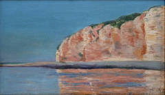 Rocks of Petites-Dalles, Normandy, oil painting by reknown french artist