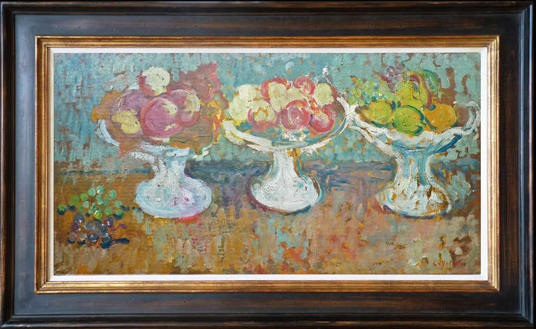 SIGNED lower right
Oil on cardboard laid down on cradled panel
Painting SIZE 15.16 x 30.11 in. (38.5 x 76.5 cm)
Frame size 22.44 x 37.20 in. (57 x 94.5 cm)

Accompanied by a CERTIFICATE of authenticity, issued by the Association Les Amis de