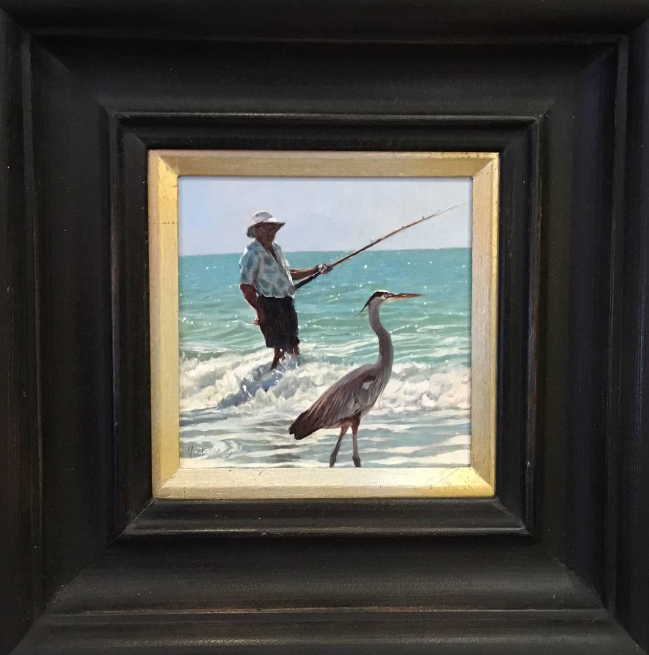 Matthew Hillier Figurative Painting - Fishermen
