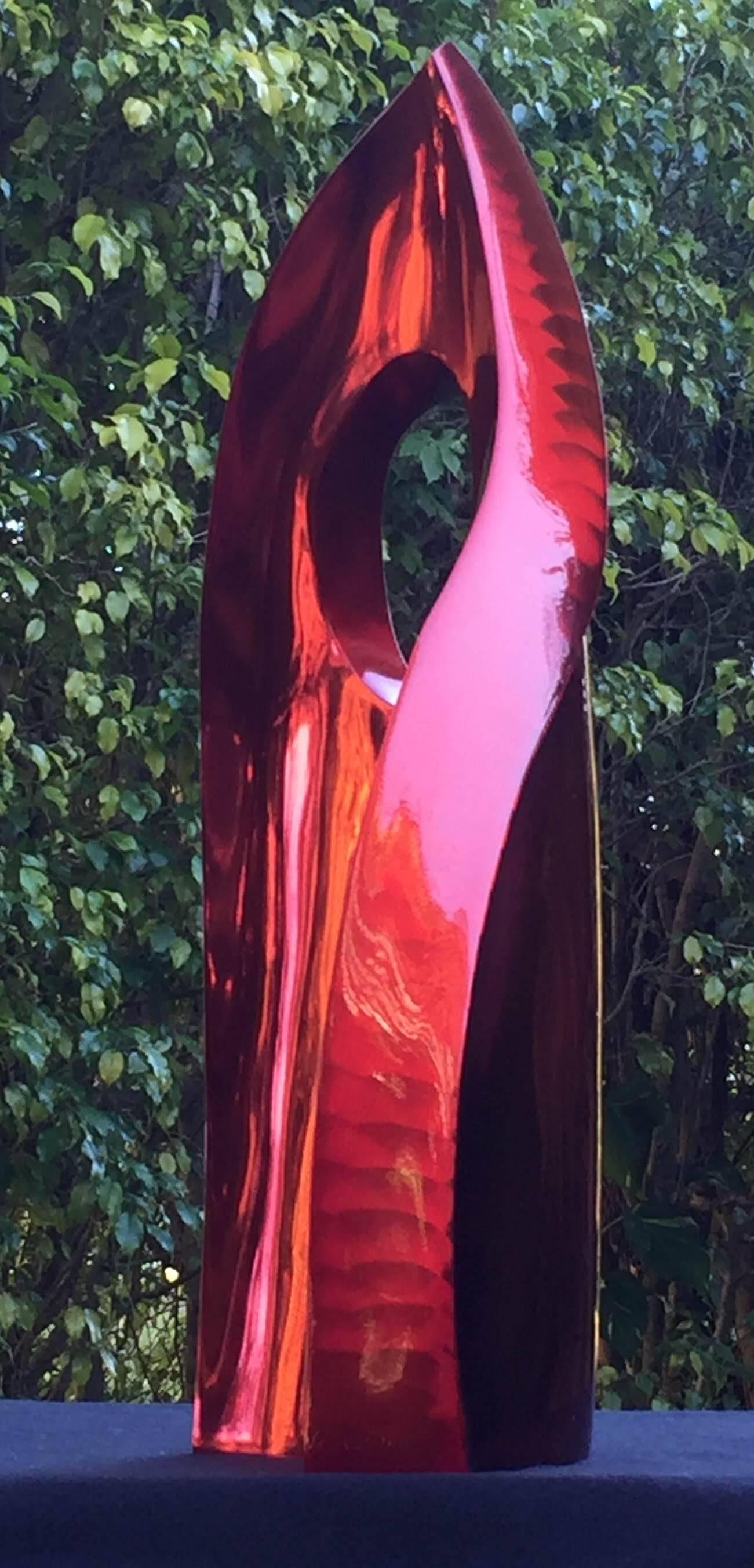 Santiago Medina Abstract Sculpture - Red Magic
