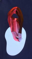 Red Magic Abstract Sculpture in Stainless Steel, 23\" Tall