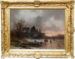 Winter Landscape, Oil on Canvas