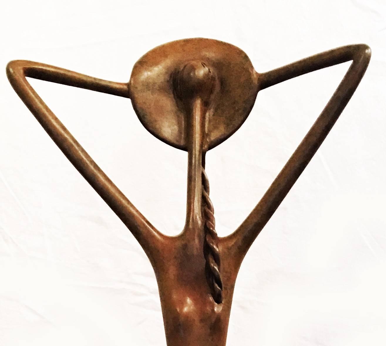 Bronzeskulptur „Attitude“ – Auflage 23 von 25 – Sculpture von Ruth Bloch