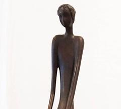Man on Stool, Bronze Sculpture - Edition 7 of 25