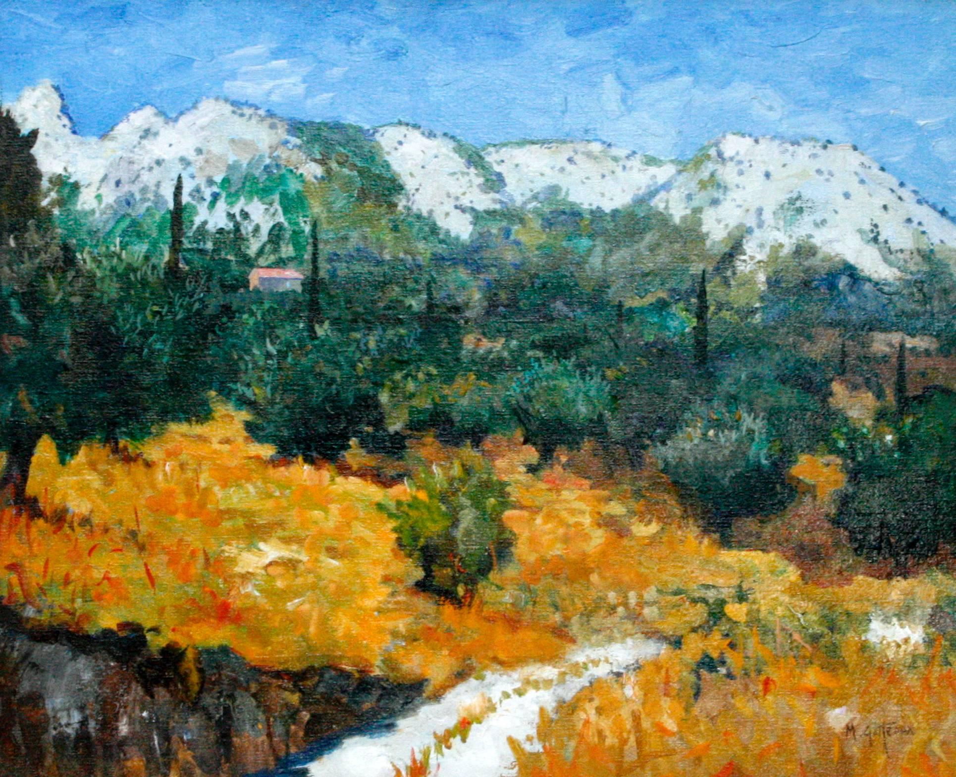 Olive Grove, Greece - Painting by Marcel Gatteaux