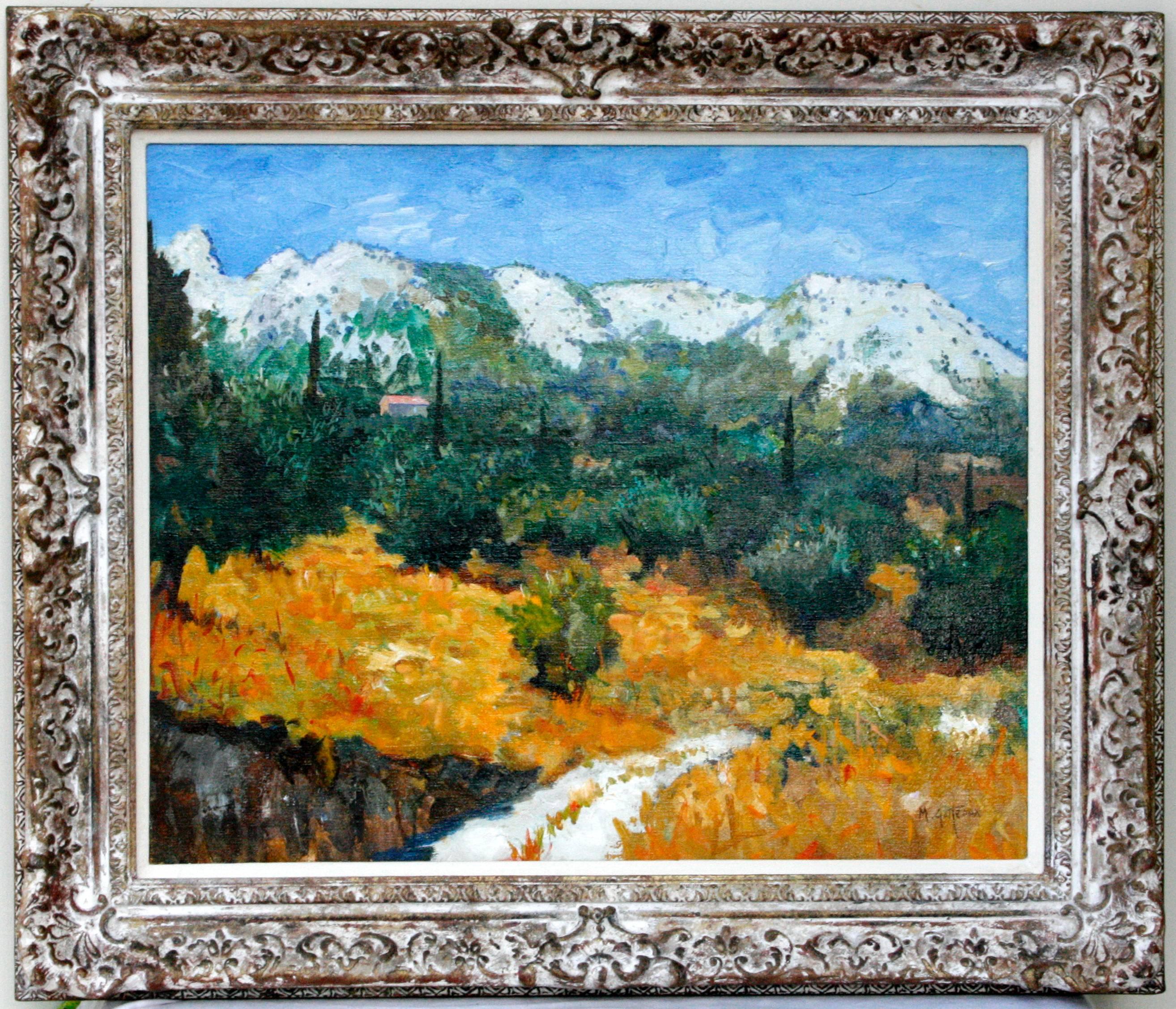 Marcel Gatteaux Landscape Painting - Olive Grove, Greece