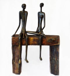 Couple on the Wooden Bench