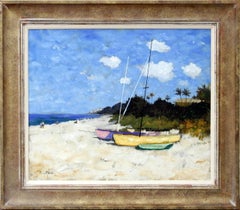 Barche sulla spiaggia di Napoli