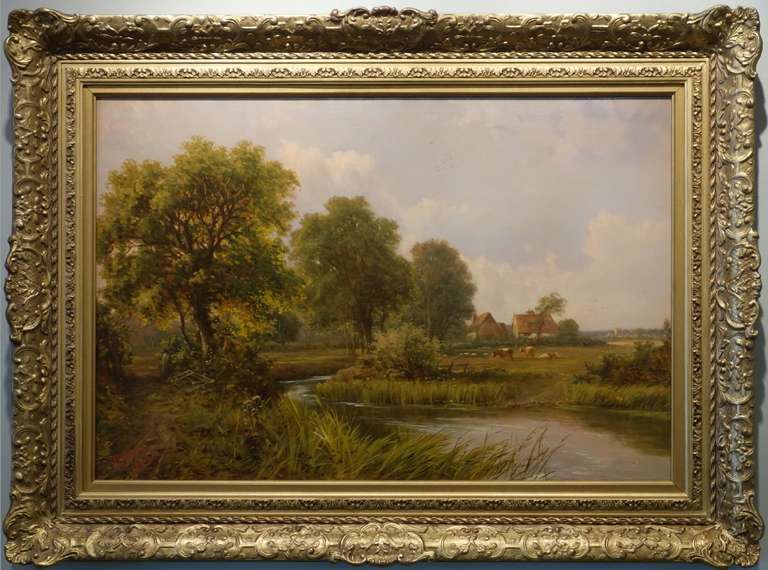 Robert Fenson Landscape Painting - A View in the Cotswolds