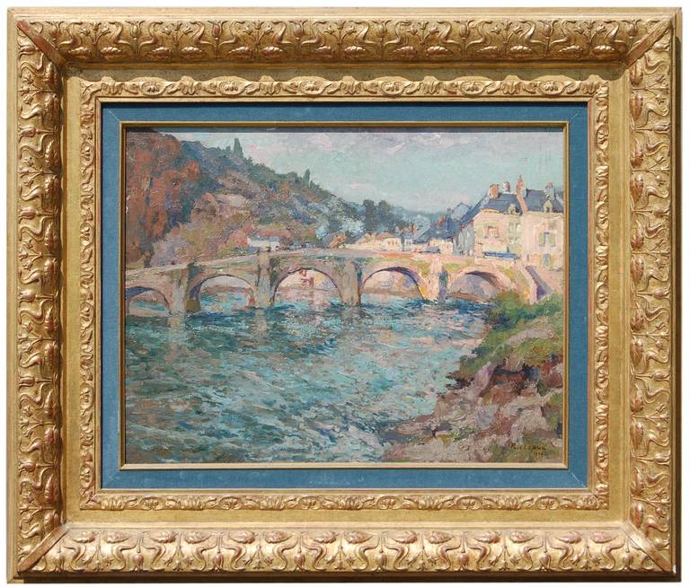 Paul Leduc Landscape Painting - Pont Sur La Semois