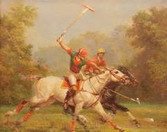 Full Gallop - A Polo Painting