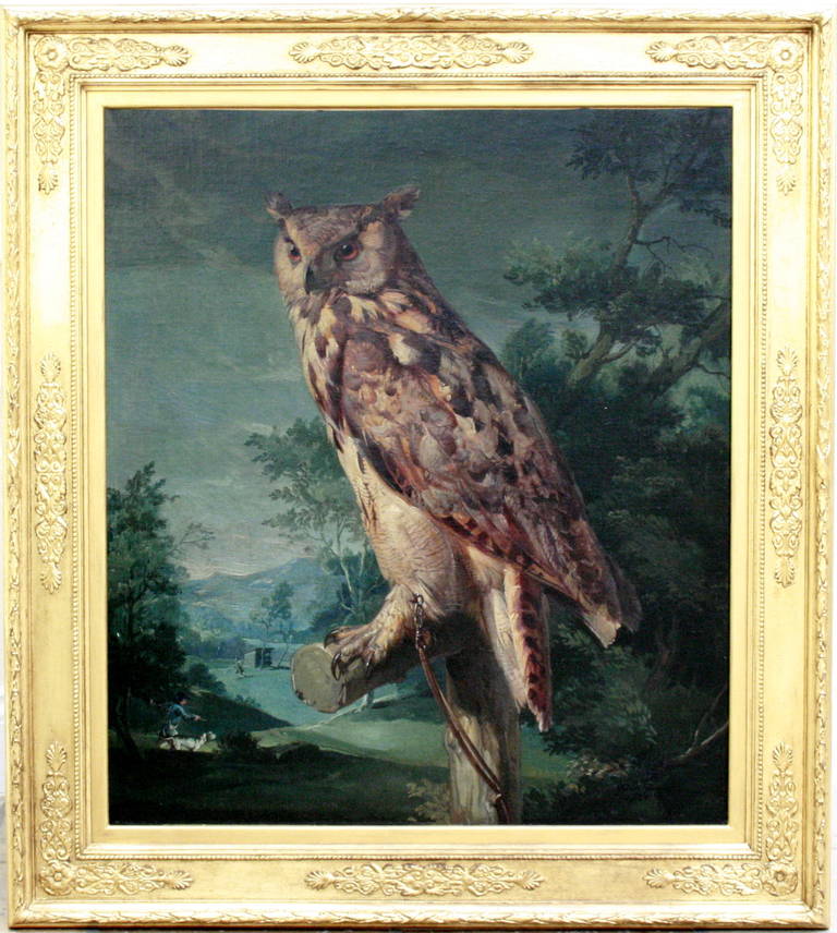 Heinrich Kugler Animal Painting - The Owl