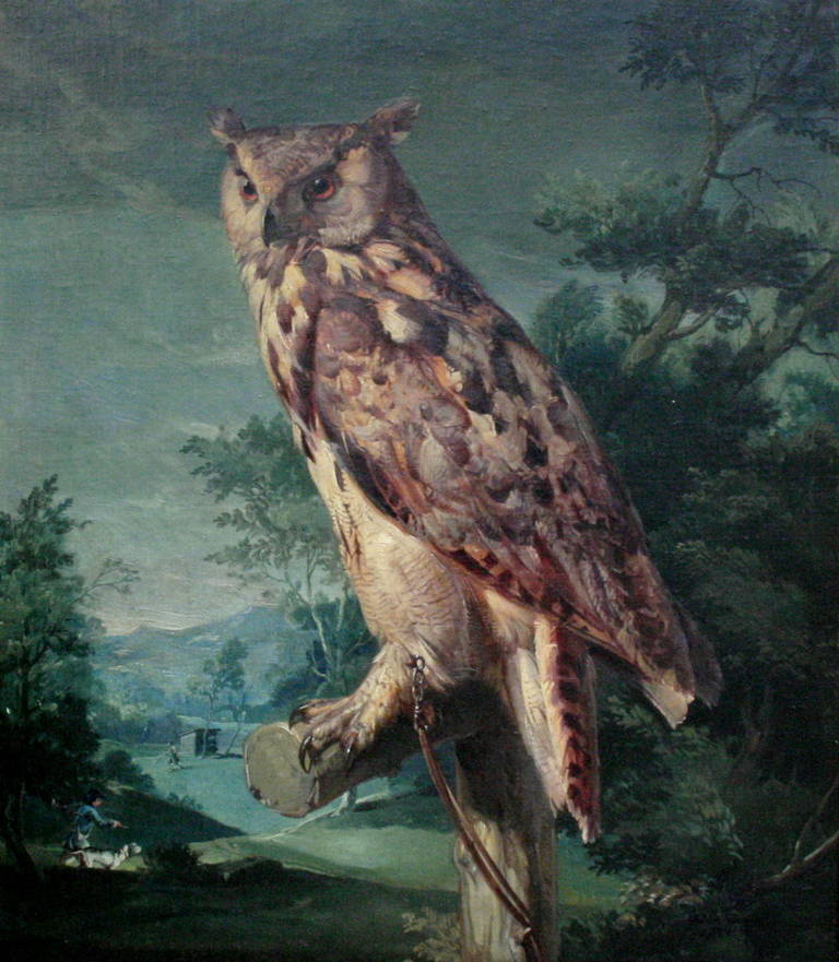 The Owl - Painting by Heinrich Kugler