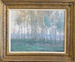 Brume D'Automne: 20th Century Post-Impressionist Oil Painting