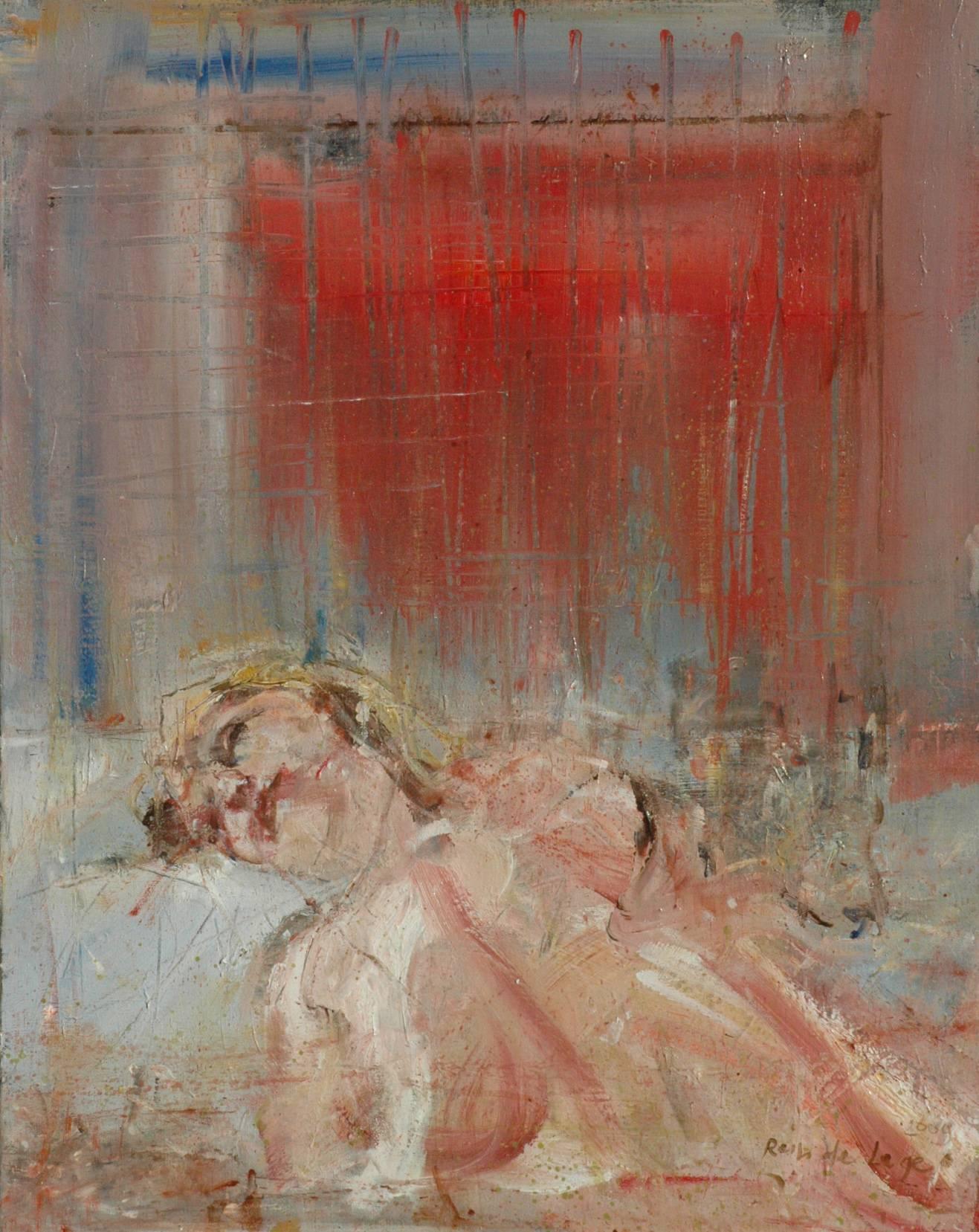 Rein de Lege Figurative Painting - Dreaming Away