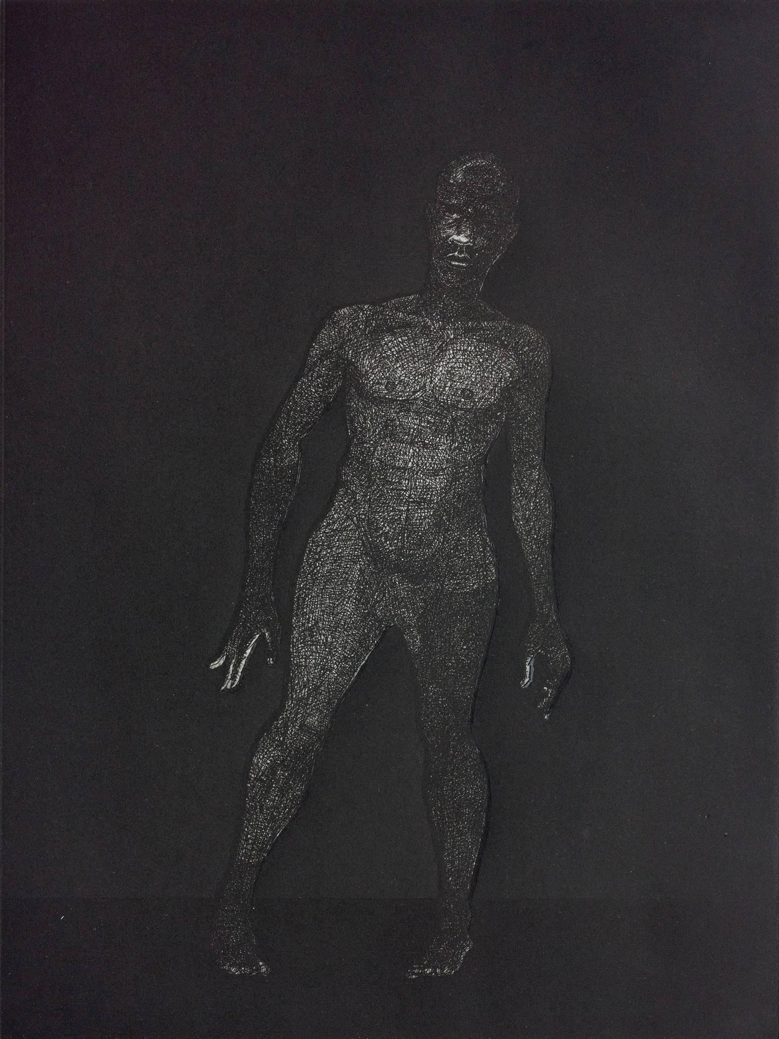 Kerry James Marshall Figurative Print - Untitled (Frankenstein)