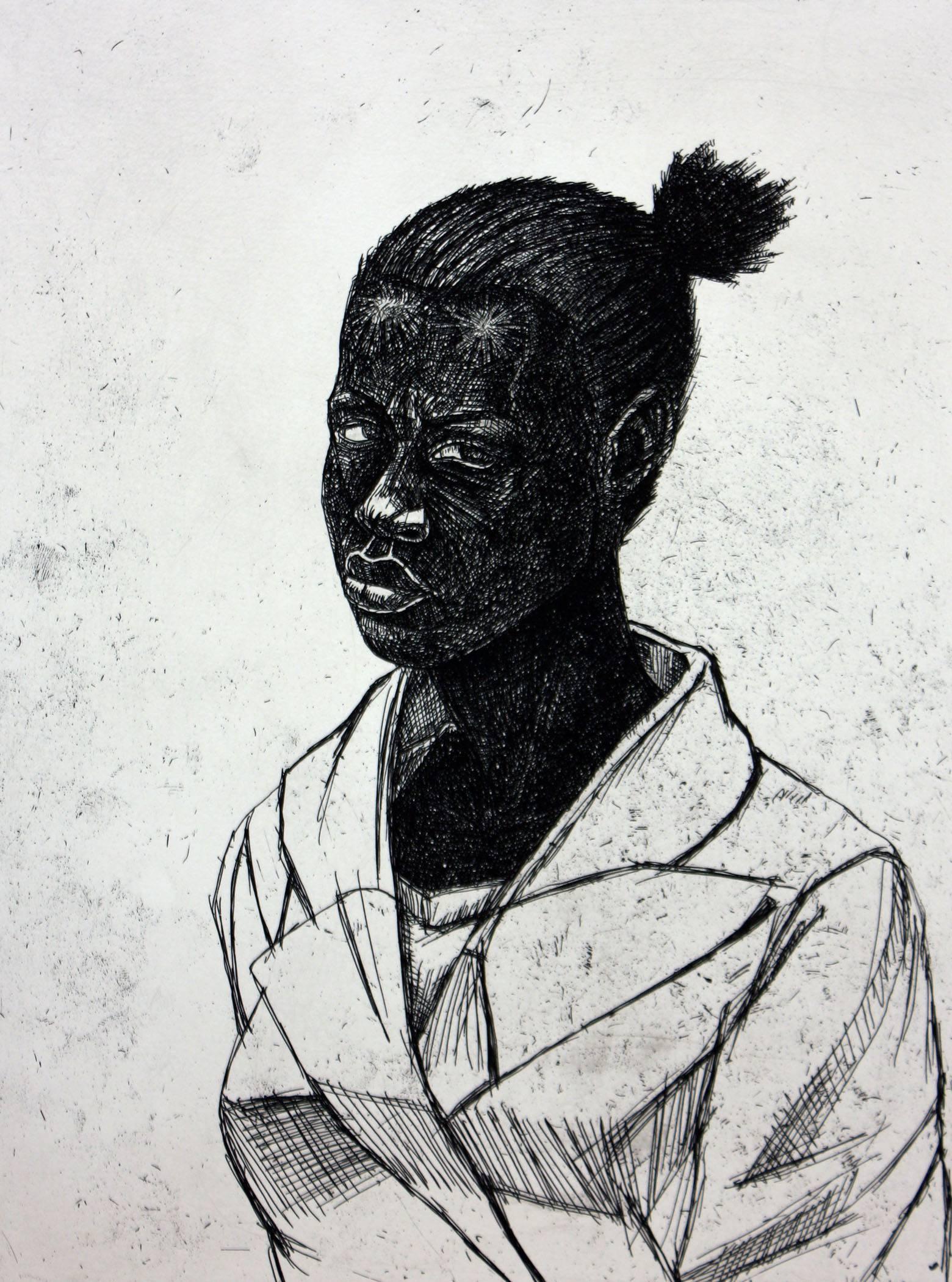 Figurative Print di Kerry James Marshall - Senza titolo (Donna)