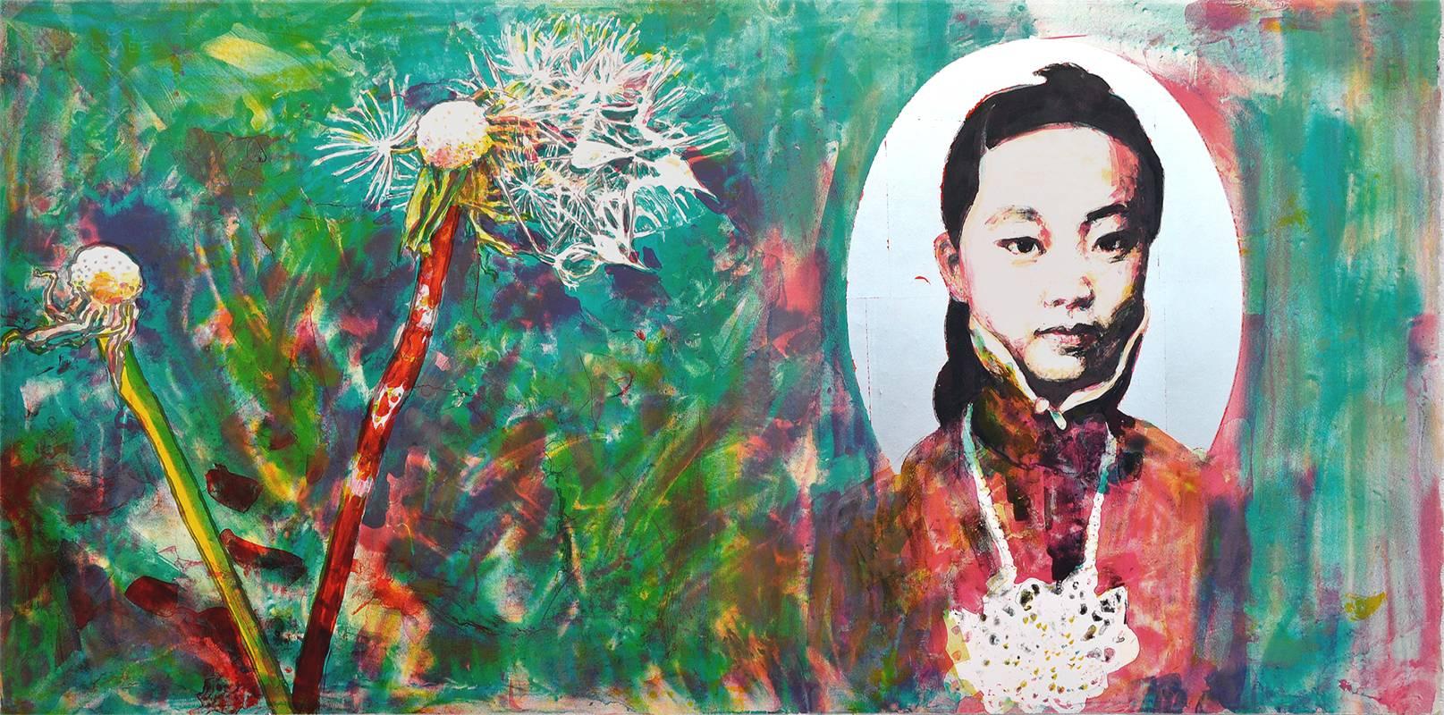 Hung Liu Portrait Print - Scattered Seed II