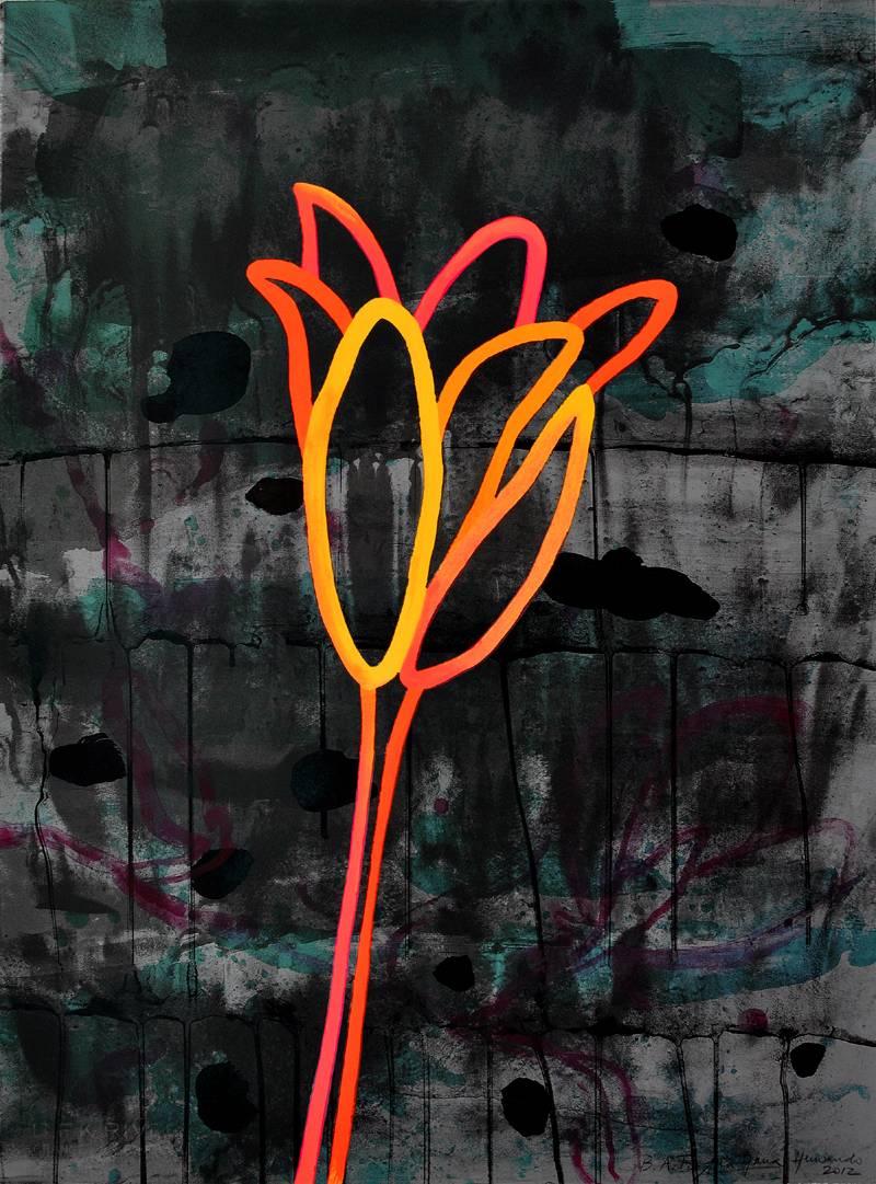 Ana Maria Hernando Print - Night Flower II