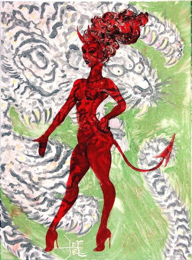 Don Ed Hardy Print - Chaperone