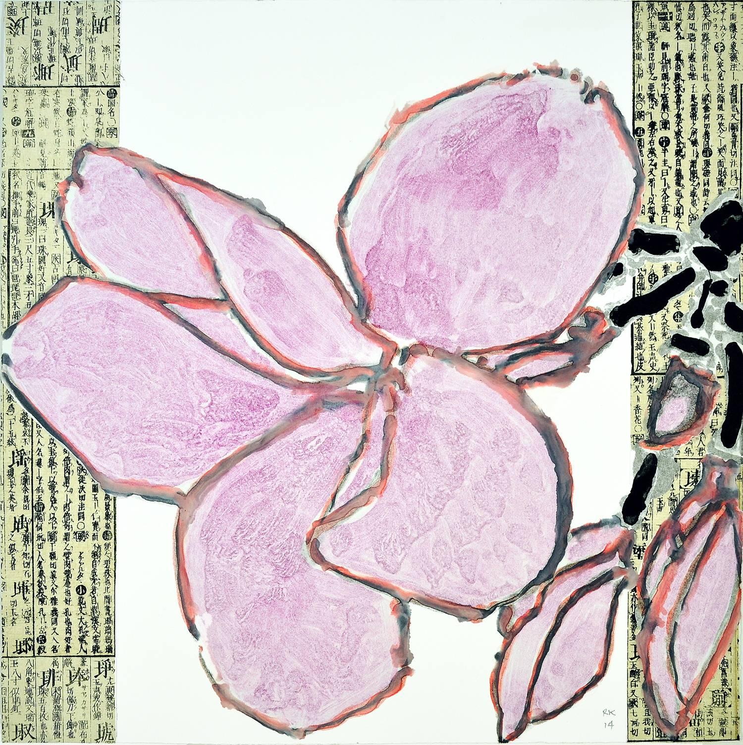 Robert Kushner Print - Pink Plumeria IV