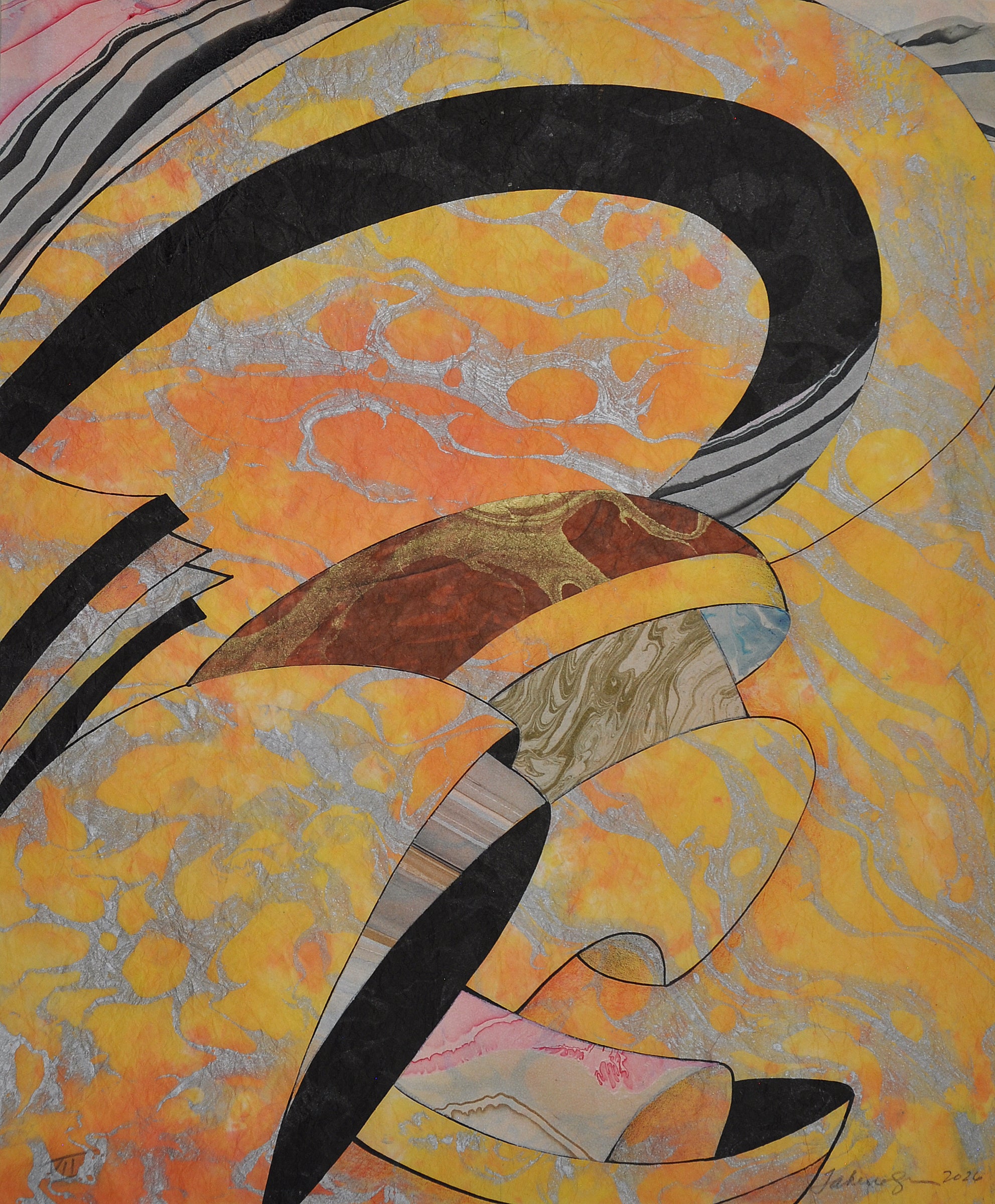 Barbara Takenaga Abstract Print - "Untitled VII"