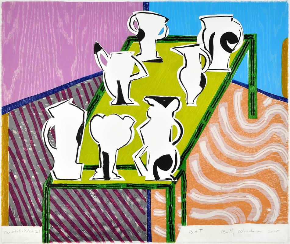 Print de Betty Woodman - El Conjunto Blanco y Negro