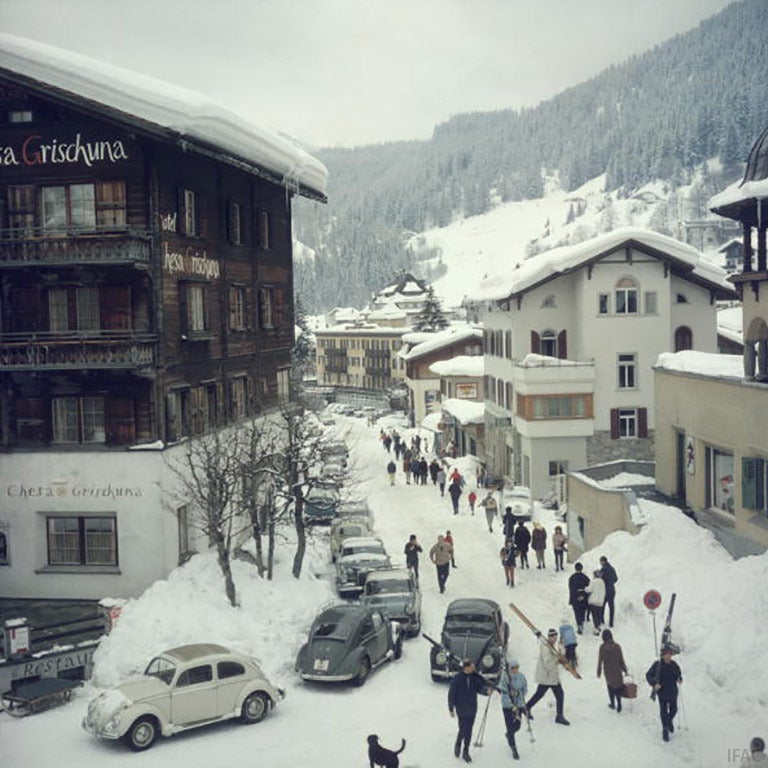 Slim Aarons Landscape Photograph - The Klosters (Aarons state Edition)