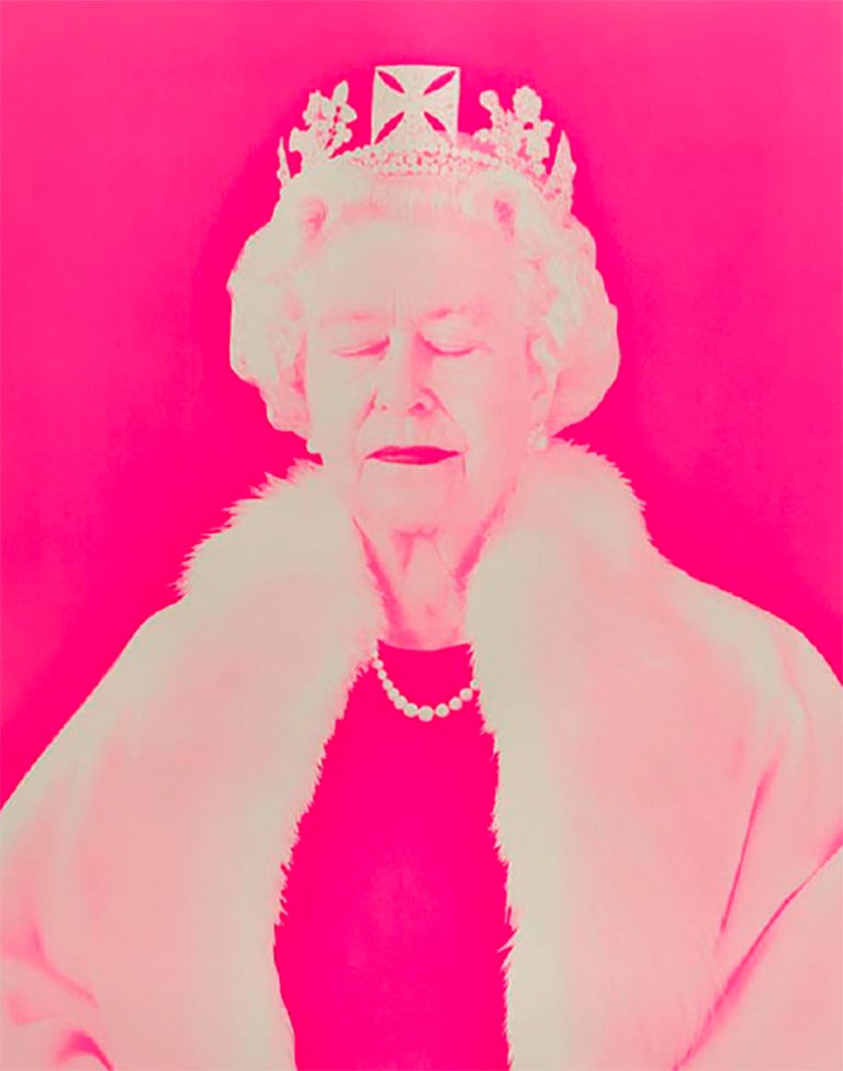 Chris Levine Portrait Print - Fluro 3 (Queen Elizabeth II)