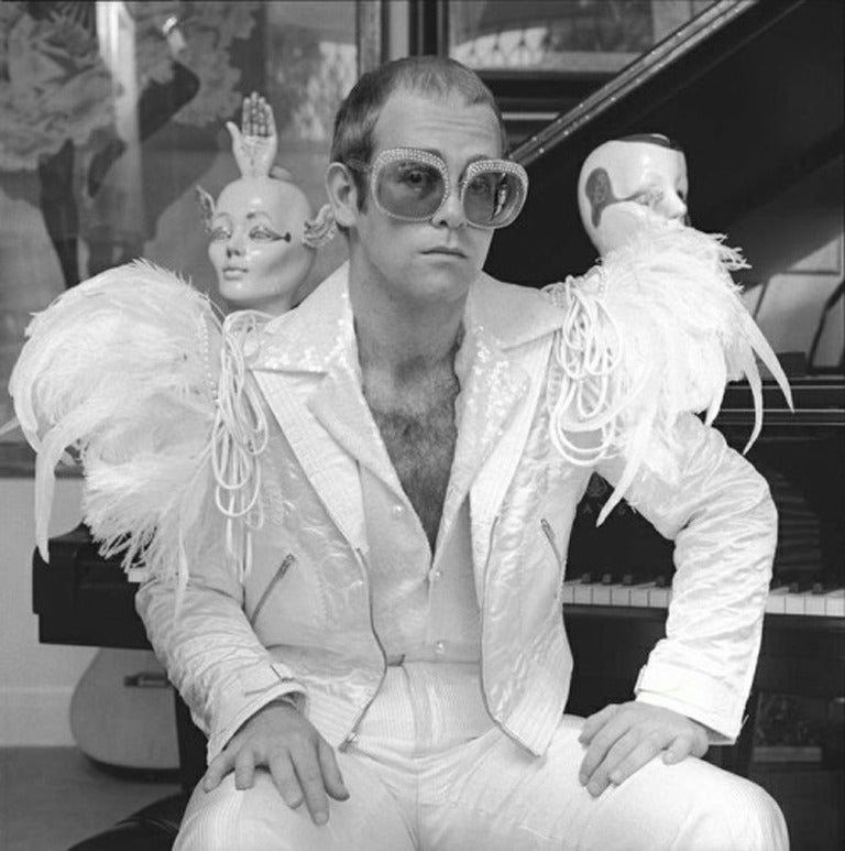 <i>Elton John and his Airplane, Los Angeles, CA,</i> 1973, by Terry O'Neill, offered by International Fine Arts Consortium – IFAC Arts