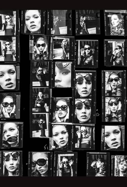 Stephanie Pfriender Stylander Black and White Photograph - Desire (Kate Moss)