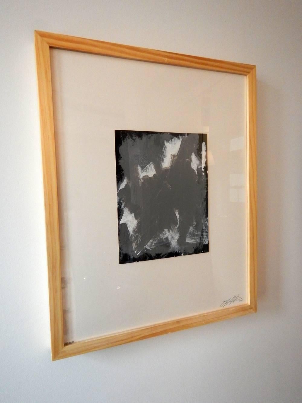 Gray Scale Study for Pure Painting 3, 2016
Acrylic on museum board mounted to board
Artwork size - 8 x 6.5 inches
Framed Size - 16 x 20 inches
signed and dated on recto

Lee Wells is a conceptual artist, curator, writer and technology