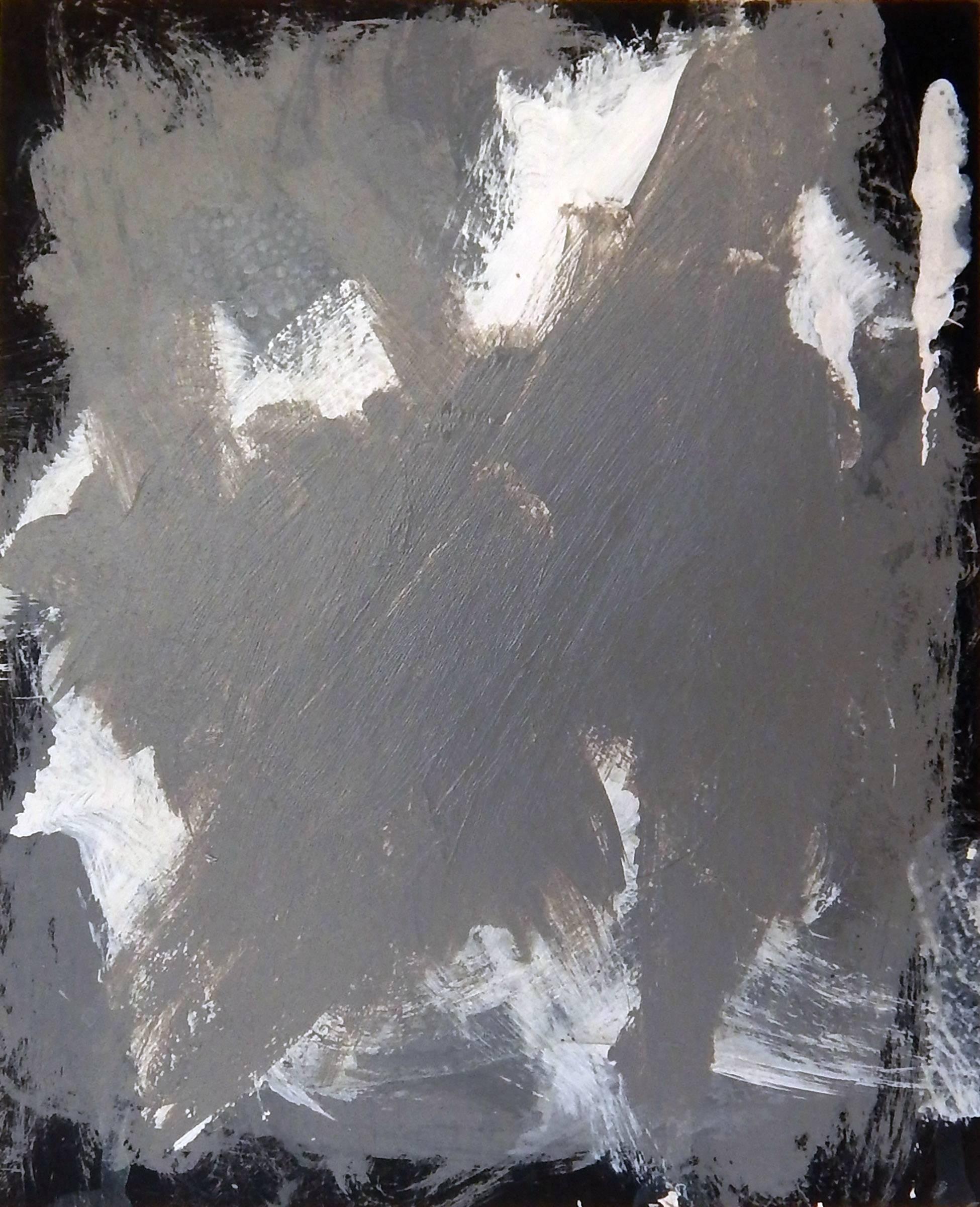 Lee Wells Abstract Painting - Gray Scale Study for Pure Painting 3