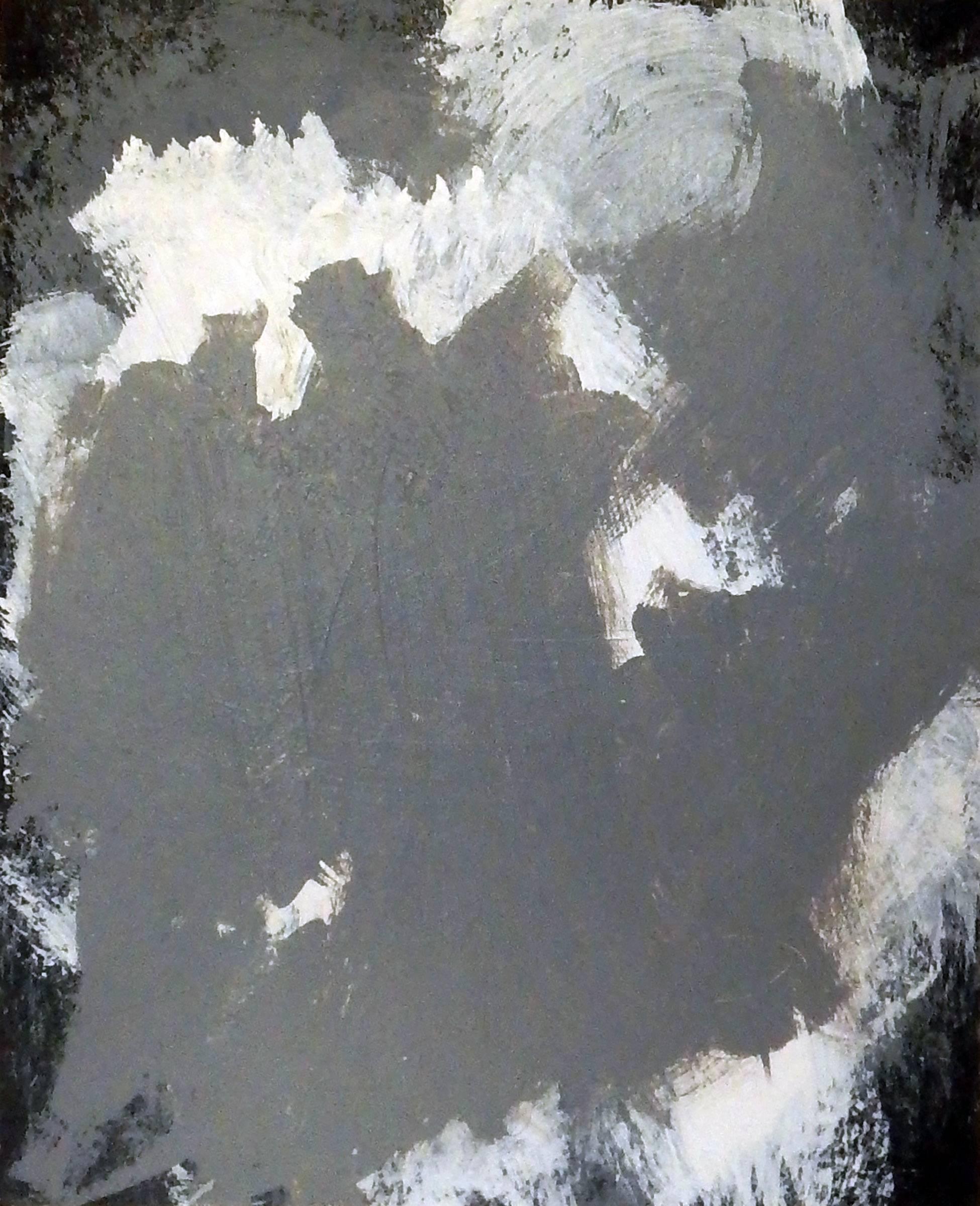 Lee Wells Abstract Painting - Gray Scale Study for Pure Painting 9