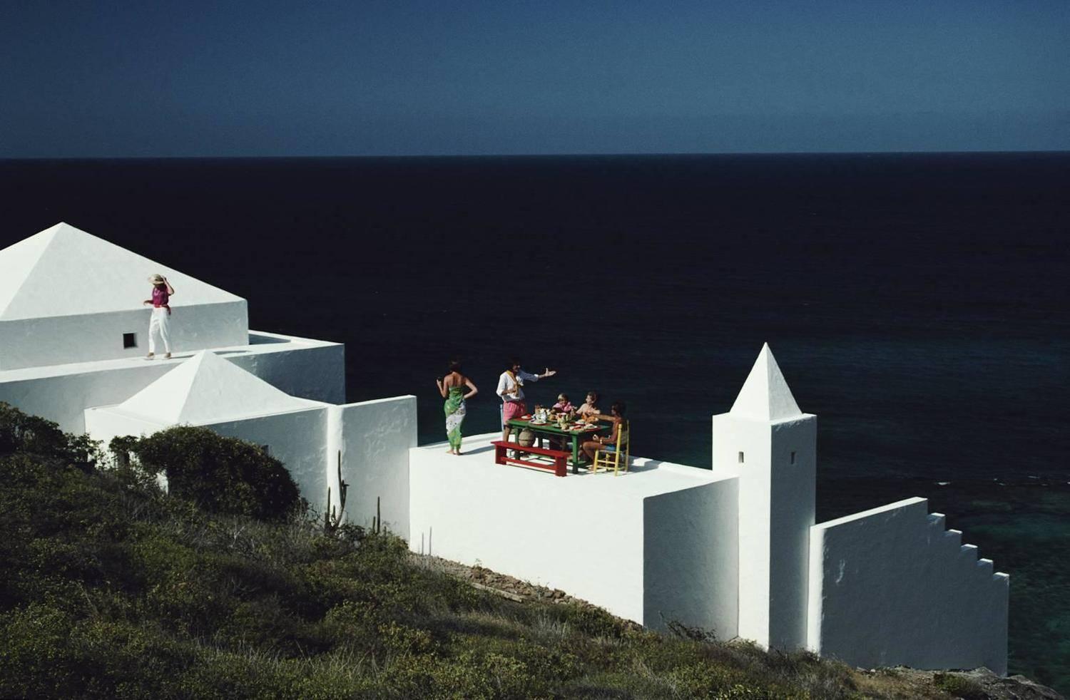 Slim Aarons Color Photograph - Los Leones, Saint-Barthelemy