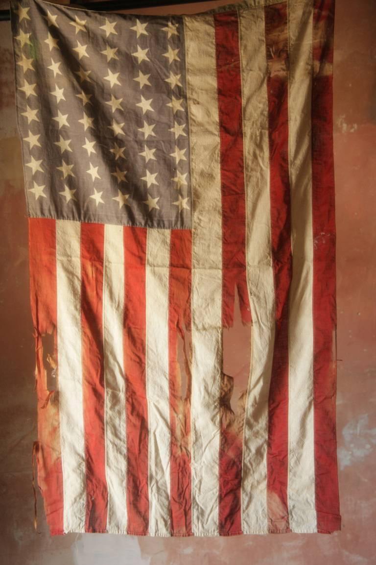 Robert Farber Still-Life Photograph - Americana, Old Flag