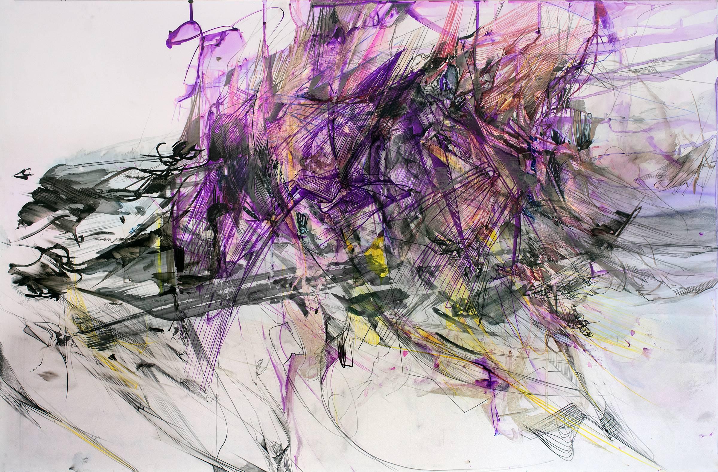 Christina McPhee Landscape Art - Purple Haze (Glyph)