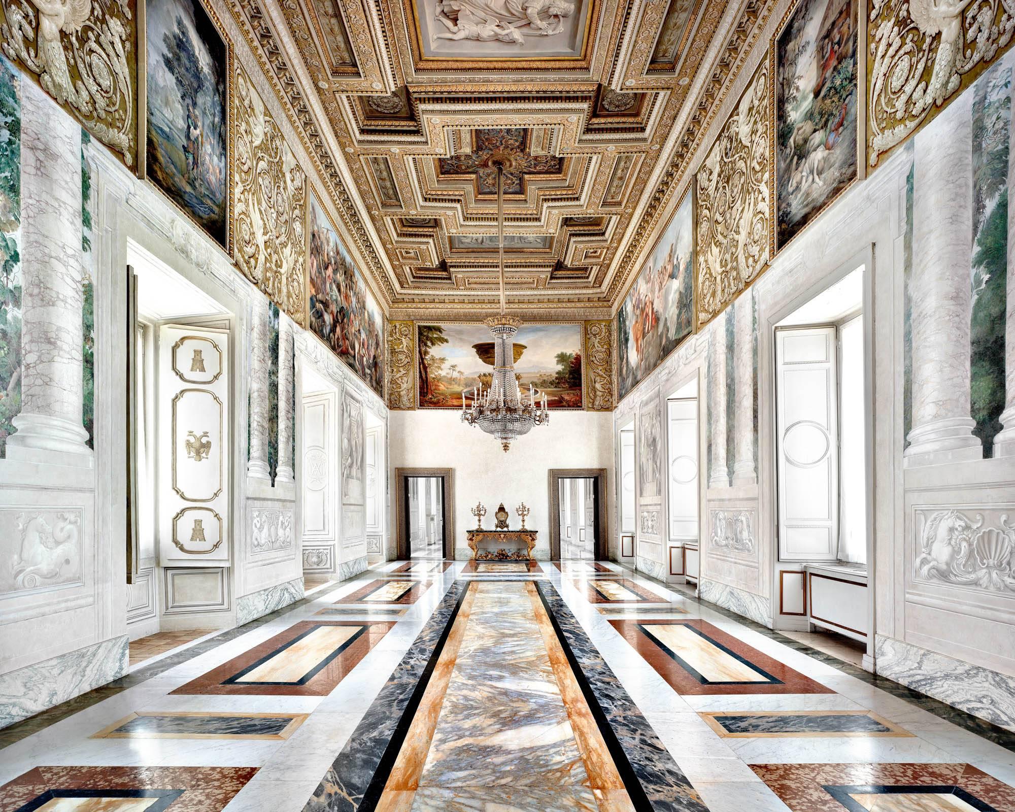 Massimo Listri Landscape Photograph - Palazzo del Quirinale Sala Gialla